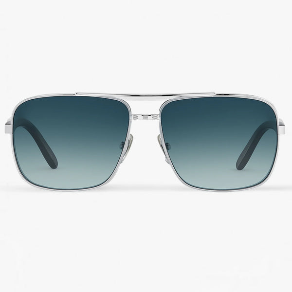 Andrew Tate Sunglasses - Silver / Blue