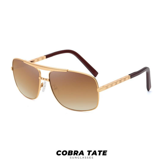 Andrew Tate Sunglasses - Gold / Brown